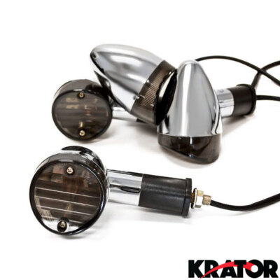 4 pcs Smoke Bullet Turn Signals Lights For Suzuki Boulevard C109R C50 C90