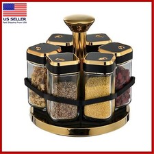 Spice Carousel 360  Rotating Lazy Susan Organizer - Multipurpose Spice Rack