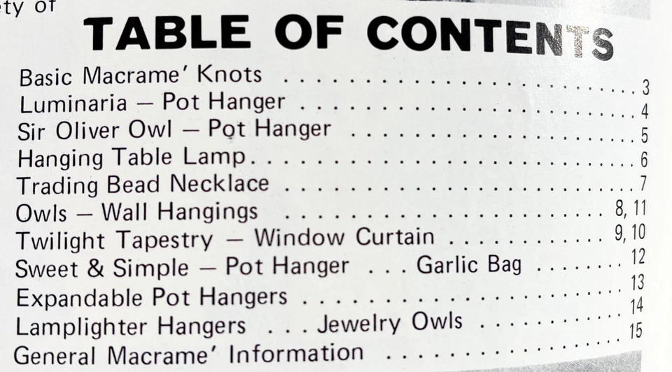 1975 Hazel Pearson Artigianato Mad About Macramè HA36 libro modello vintage 16464 - Immagine 2 di 3