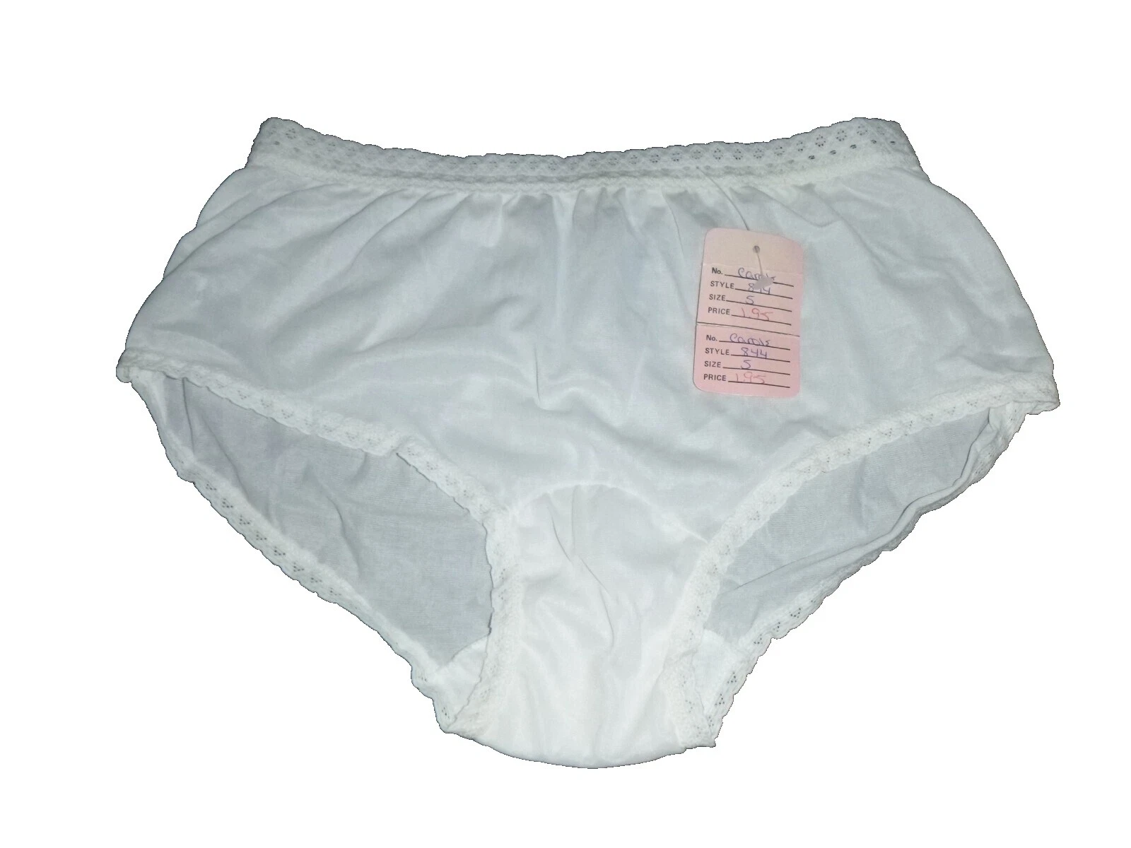 Lace White Vintage Panties for Women