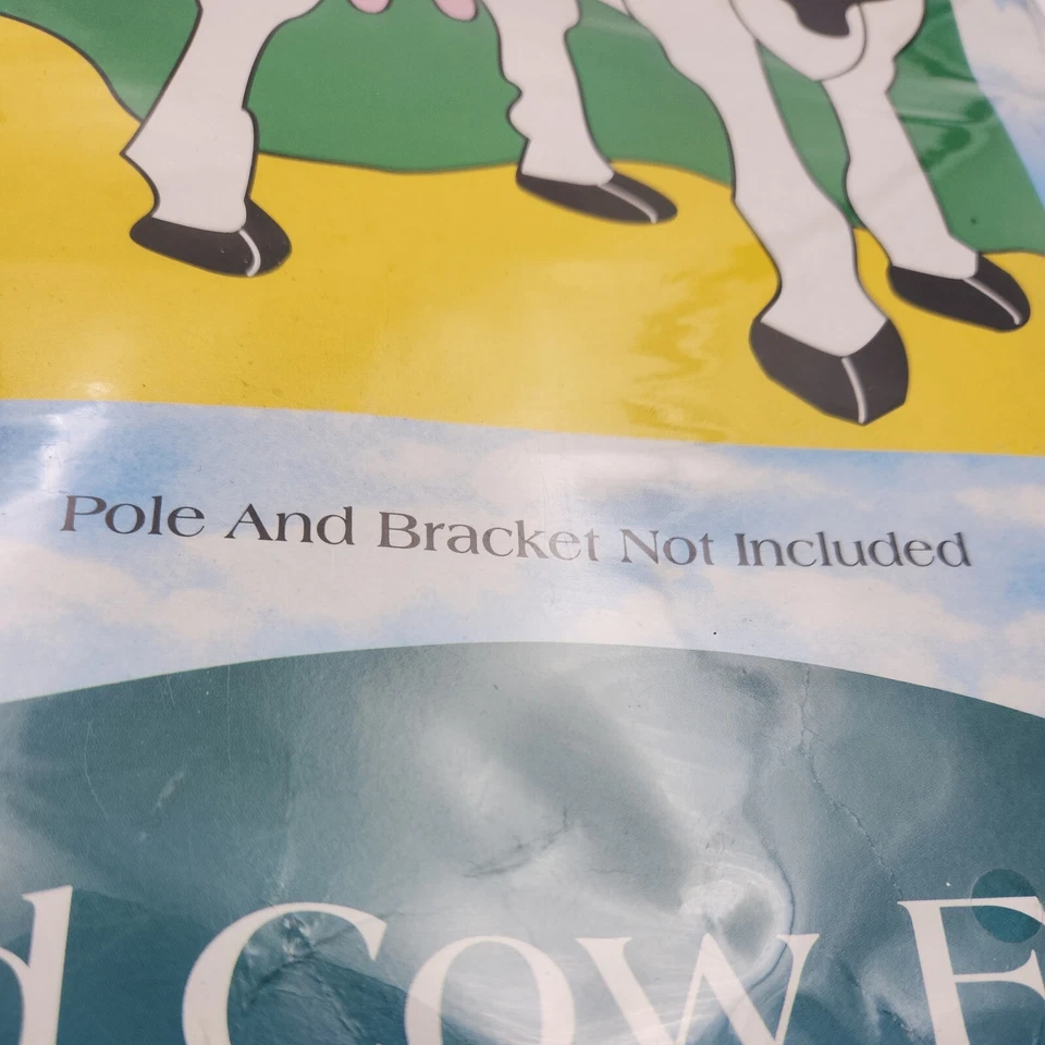 Flyin' High Flags BANDERA DE VACA MANCHADA Negro Blanco Vaca 28"X40" Granja DECORATIVA Nylon Foto 3 de 4