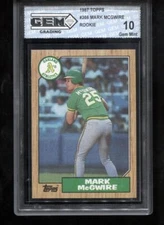 Mark McGwire RC 1987 Topps #366 Rookie GEM MINT 10