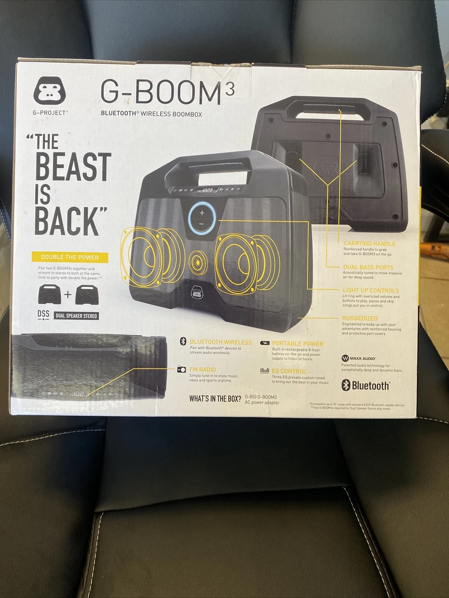 GProject GBoom Wireless Bluetooth Boombox Speaker For, 51 OFF