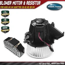 HVAC Heater Blower Motor Resistor Kit for Audi A4 A4 Quattro 2009-2012 A5 Q5 S4