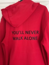 YOU’LL NEVER WALK ALONE RED 3XL UNISEX HOODIE WITH FLEECE INSIDE. 