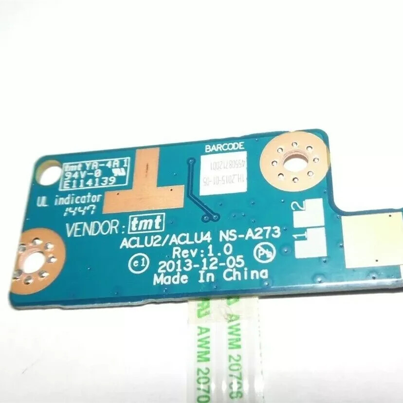 Carte Bouton Alimentation Lenovo NS-A273 - Pour G50-45, Z50-75, Z50-70, G50-70, Occasion