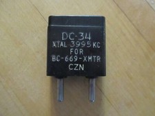 DC-34 3995 KC kHz Prosciutto Amatoriale Cristallo BC-669 xtal 75 metri Militare Seconda Guerra Mondiale