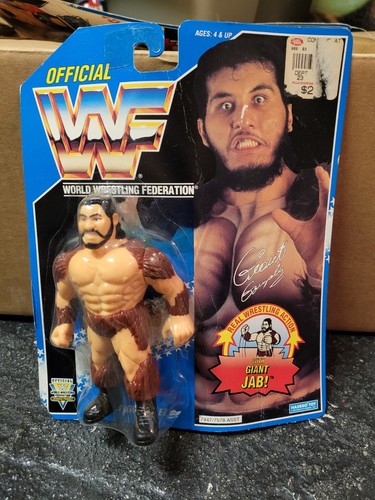 RARE WWF Hasbro Blue Card Series Giant Gonzalez Wr...