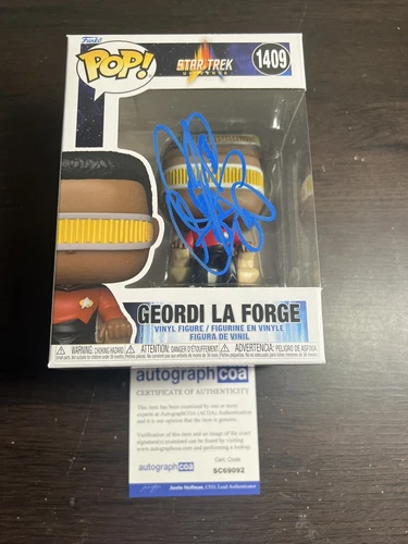 Levar Burton Signed Autographed Geordi La Forge Funko Pop ACOA COA SC69092
