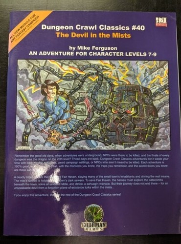 1x Dungeon Crawl Classics #40: The Devil in the Mists Used/Fine Dungeon Crawl Cl