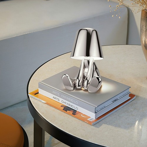 Thinker Statue LED Rechargeable Bedside Table Lamp Dimmable Touch Night Light AU - Picture 10 of 28