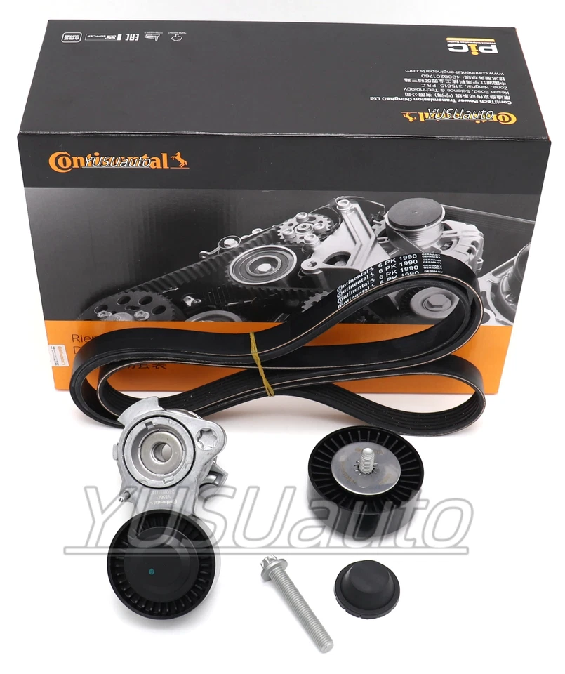 11288624196 Kit de polea tensora de correa OEM CON para BMW Z4 X5 X3 530xi 525i 330xi Foto 3 de 4