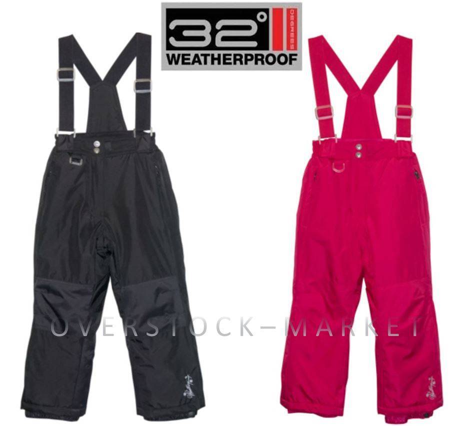 NEW WEATHERPROOF 32 DEGREES GIRLS WINTER SKI BOARDER SNOW BIB PANT! VARIETY!