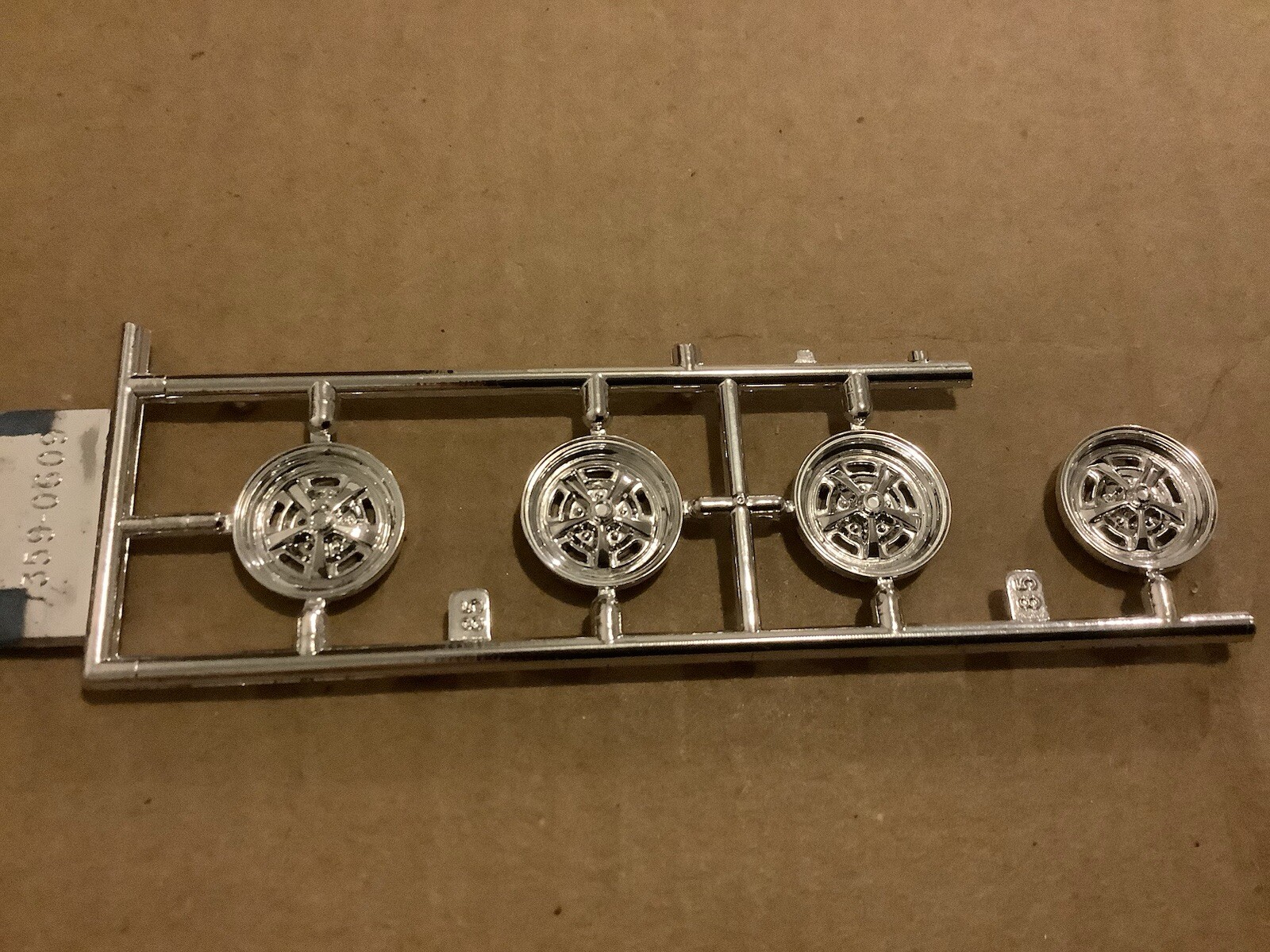 1/25 Scale Model Parts for 67 Plymouth Hemi GTX with Custom Wheels-image