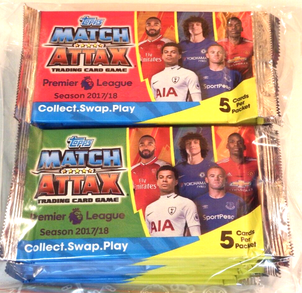 Topps 2017 18 Match Attax Premier League X25 Sealed Football Card Packs topps-2017-18-match-attax-premier-league-x25-sealed-football-card-packs