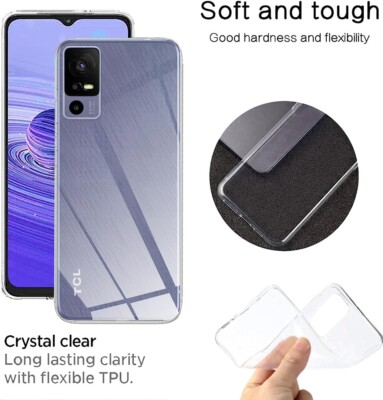 Für TCL 40 NXTpaper 4G Fall Slim Silikon Gel Phone Cover Glas Screen Protector E - Foto 5