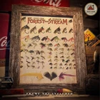 Fly Fishing Magazine Cover Art Print 11x14 Vintage Trout Lures Cabin Wall Decor