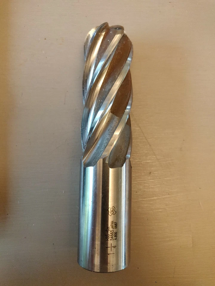 OSG Ball End Mill, Single End, 6 FL, Cobalt,1-1/4" x 1-1/4" 5466500 - Image 2 of 3