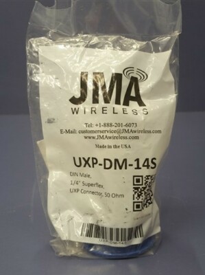 JMA Wireless DIN Male Connector for 1/4  Superflex Cable UXP-DM-14S