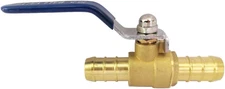 5/8" Heater Hose Shut off Valve 16Mm OD Brass Ball Valve 90 Degree Turn Full Por