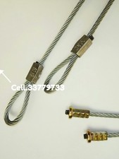 Coppia cavi acciaio resistente stampati per serrande basculanti  contrappesi .