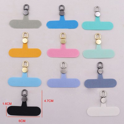 2PCS 360 ° Rotation Metal Head Mobile Phone Strap Clip Patch Firm Phone Lanyard