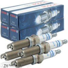 4x BOSCH YR7MPP33 Zündkerze 0 242 135 509 Double Platinum Mercedes R230 W221 SL