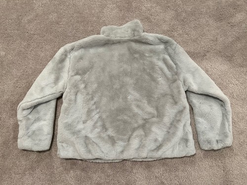 Women’s Size XL Nike Sportswear Plush Faux Fur Swoosh Full Zip Jacket RARE - Picture 5 of 7
