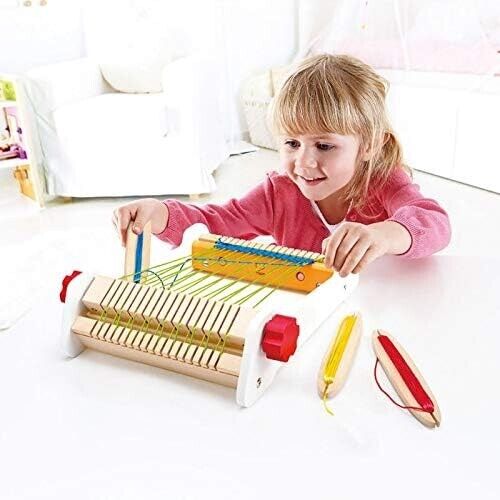 NEW Hape My First Loom Wooden Weaving Toy with Accessories E1046 - Picture 3 of 5