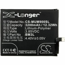 12.32Wh 3200mAh Battery for Xiaomi Mi9, M1902F1A, M1902F1G, M1902F1T ; P/N: BM3L