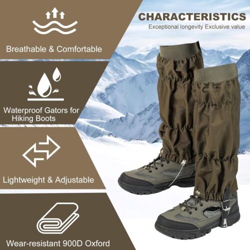Adjustable Snake Gaiters for Men Adjustable, Proof - Green - Picture 2 of 7