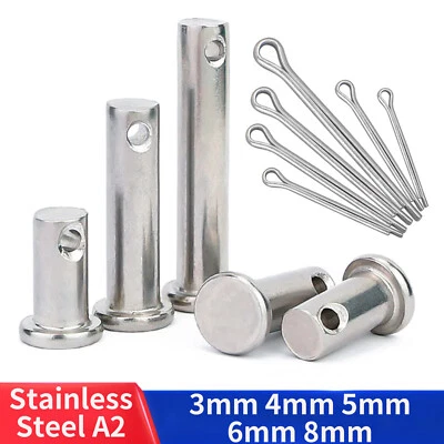3mm 4mm 5mm 6mm 8mm Clevis Pin 304 Stainless Steel A2 Hinge Pin Rigging Pin