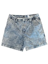 Vintage 90s Denim Shorts Women s Size 38 Acid Wash