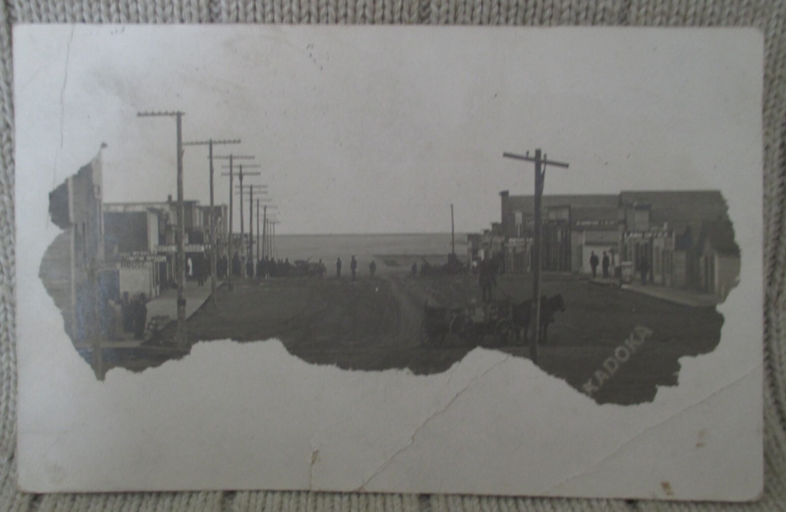 Estate Sale Vintage Real Photo Postcard Kadoka, South Dakota 1909