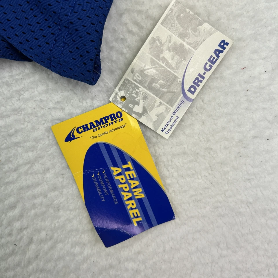 Rangers 衬衫男式大号 Chambro BS21 皇家蓝色网眼纽扣团队服装 全新 — 第 3/4 张图片