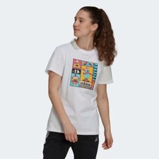 Image of ADIDAS Women's White Print Winter Tee RRP £25