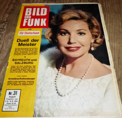 Bild und Funk Nr.31/1964 TB Anneliese Rothenberger ,Old Shatterhand Fotoroman