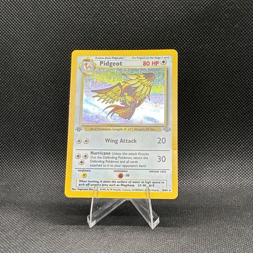 (LP+) 1st Edition Pidgeot 08/64 Jungle Holo Rare Vintage Pokemon Card - Picture 3 of 17