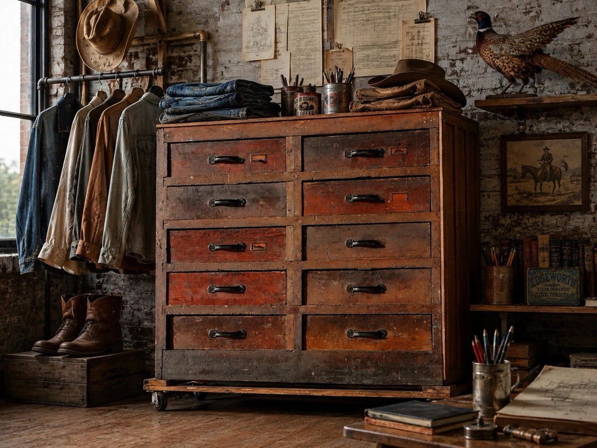 Industrial Metal Antique Cabinets & Cupboard Antique 1920-1949