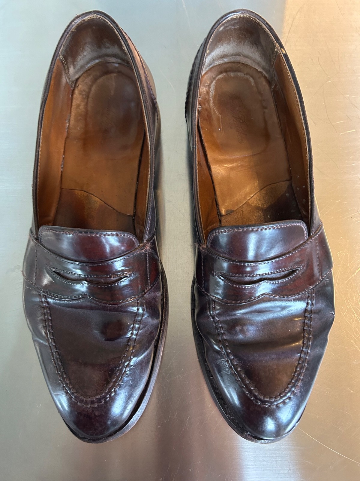 Alden 0684 Color 8 Shell Cordovan Full Strap Loafer
