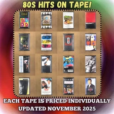 BUILD UR OWN CASSETTE LOT - ALL 80s 90s TAPES $5 AND UP - OVER 200 HIT TITLES!