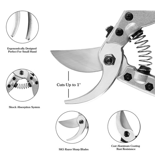 Professional SK-5 Handle 8 Inch Garden Pruning Shears Clippers Scissors Cutter - Picture 6 of 8