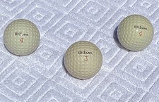 Vintage 3 -Golf Balls - Wilson Co. Walker Cup Tournament. NOS Circa 1970's