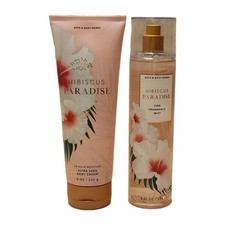 Bath  Body Works Hibiscus Paradise Fragrance Mist and Body Cream Set Retired