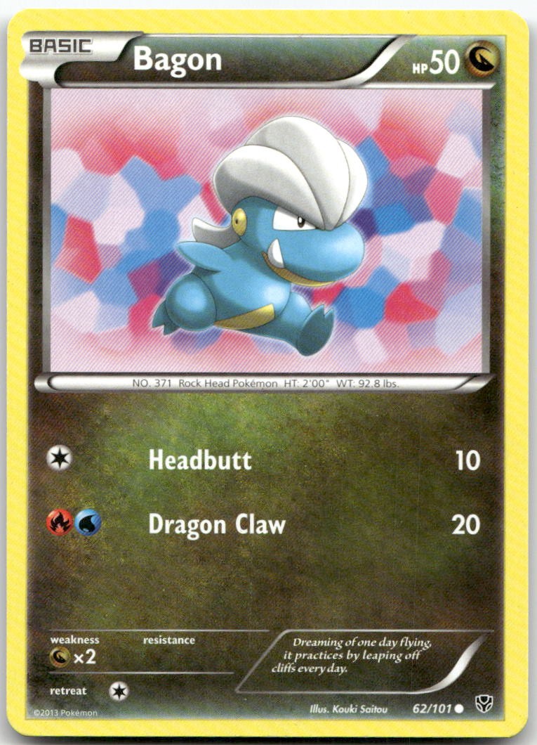 Bagon 62/101 Common Plasma Blast Pokemon LP