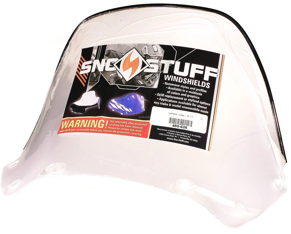 Parabrisas de humo Yamaha Phazer 480, 1984-1998, 10-1/2" Foto 2 de 2