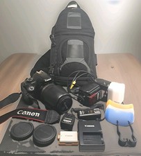Canon Eos Rebel XSi DS126181 Black Digital SLR Camera Bundle EUC Tested
