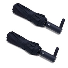 2 Packs Travel Umbrella Windproof Auto Open Close 8 RIBS Collapsible Foldin...