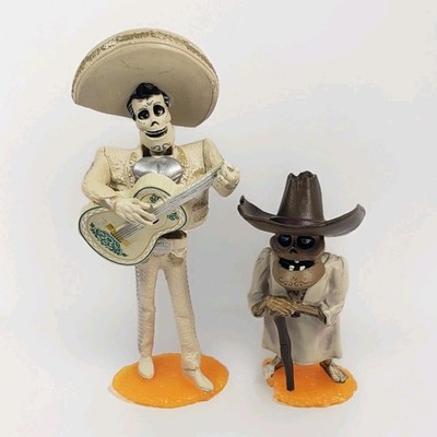 Lot of 2 DISNEY PIXAR COCO PVC Figures Cake Toppers. 2 1/2'' - 4'' tall