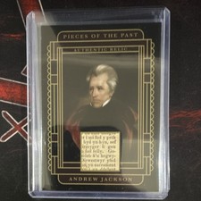 Super Products Authentic Relic Card Andrew Jackson Pieces of the Past SR-AJ1